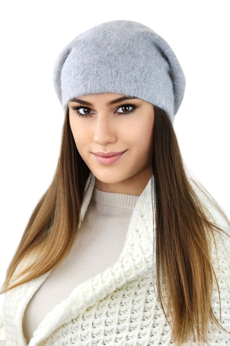 Klasyczny beret CLEO w kolorze szarym, uniwersalny rozmiar, pasujący do różnych stylizacji na chłodne dni | KAMEA | Spironik.pl