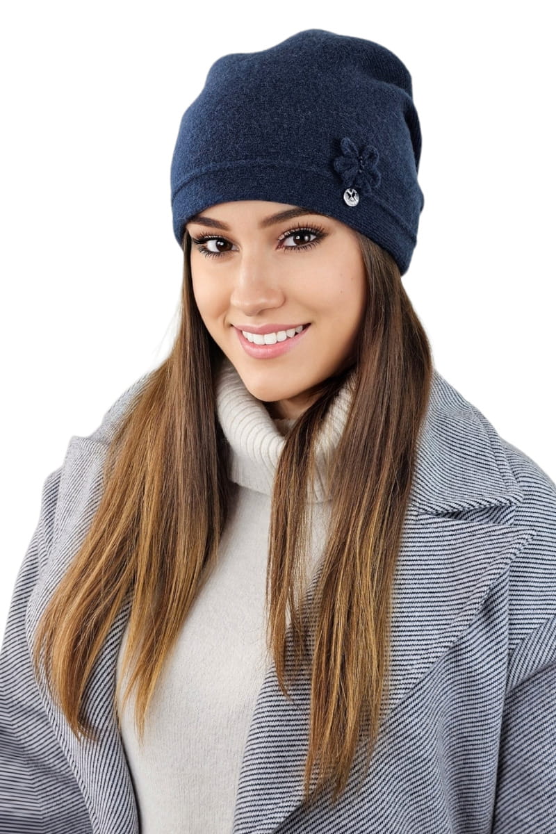 Čepice, Model: Maruna, Barva: mix námořnická, Složení materiálu: 80% Vlna; 20% Polyamid, Velikost: Univerzální (54-60) (Čepice, fotografie 2)