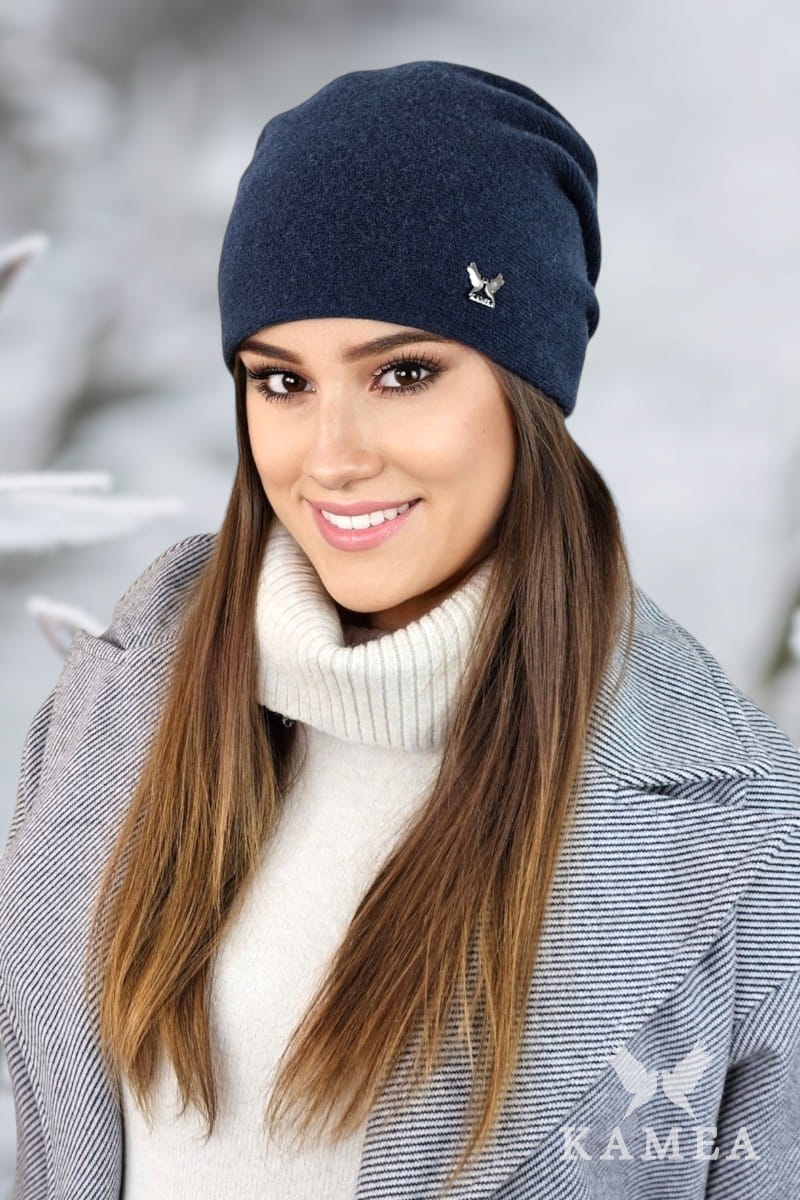 Čepice, Model: Lily, Barva: mix námořnická, Složení materiálu: 80% Vlna; 20% Polyamid, Velikost: Univerzální (54-60)