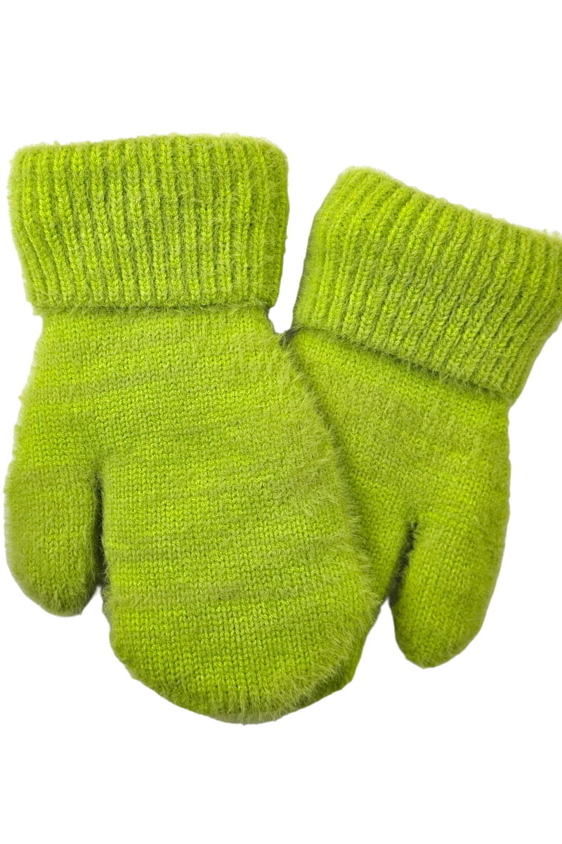 Rękawiczki, Model: Benita-Rękawiczki, Kolor: limonka, Skład materiału: 55% Poliamid; 35% Wiskoza; 6% Poliester; 4% Modal, Rozmiar: Uniwersalny