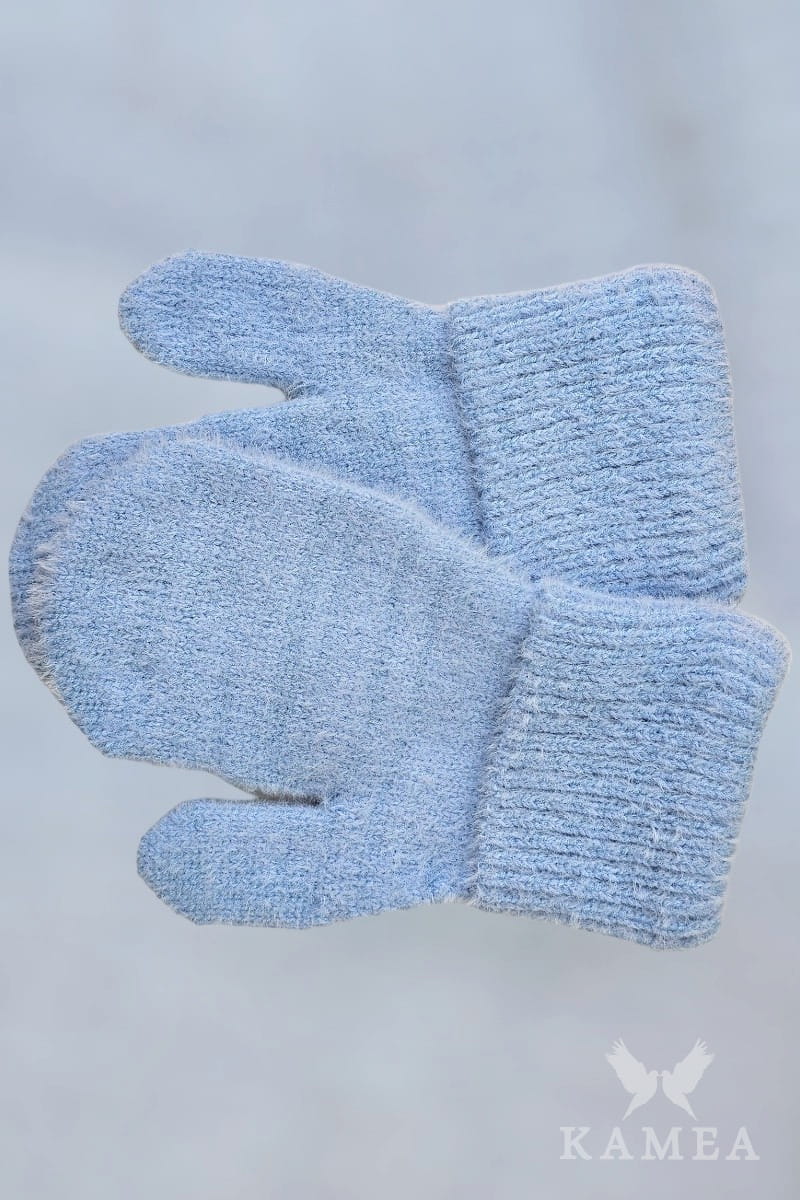 Rękawiczki, Model: Benita-Rękawiczki, Kolor: błękitny, Skład materiału: 55% Poliamid; 35% Wiskoza; 6% Poliester; 4% Modal, Rozmiar: Uniwersalny (Rękawiczki, zdjęcie 2)