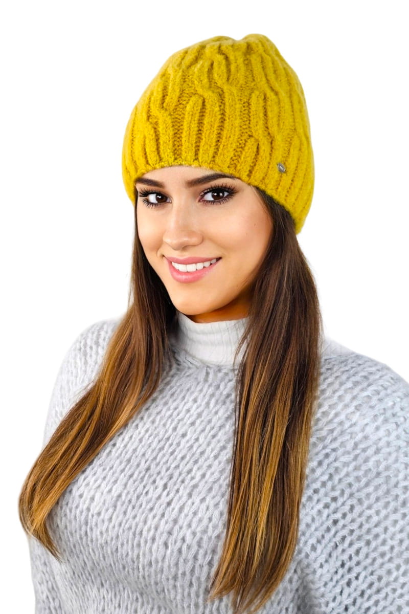Čepice, Model: Gizma, Barva: olivová, Složení materiálu: 70% Akryl; 20% Vlna; 10% Polyamid, Určení: Podzim/Zima, Velikost: Univerzální (54-60) (Čepice, fotografie 2)