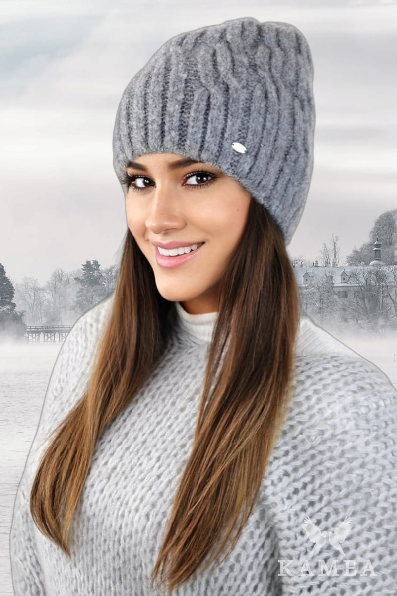 Čepice, Model: Gizma, Barva: grafitová, Složení materiálu: 70% Akryl; 20% Vlna; 10% Polyamid, Určení: Podzim/Zima, Velikost: Univerzální (54-60) (Čepice, fotografie 2)