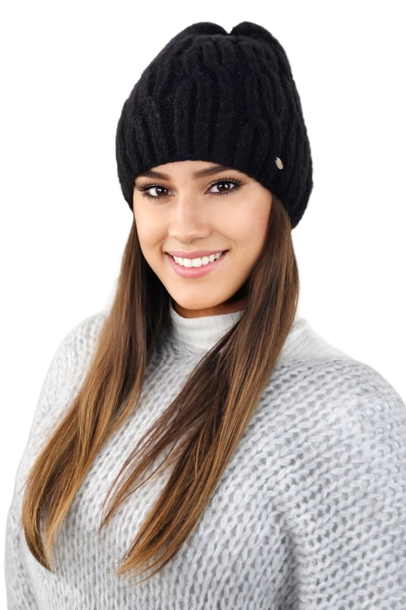 Čepice, Model: Gizma, Barva: černá, Složení materiálu: 70% Akryl; 20% Vlna; 10% Polyamid, Velikost: Univerzální (54-60) (Čepice, fotografie 2)