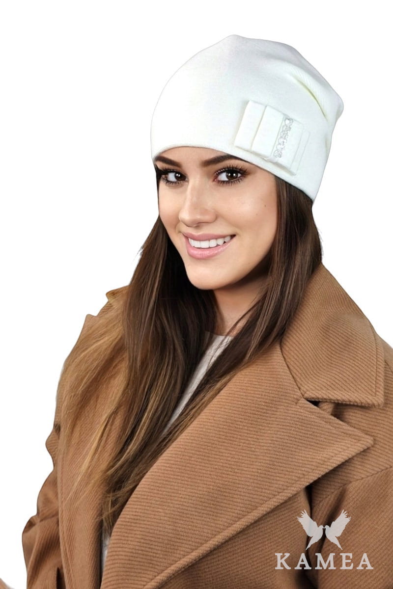 Čepice, Model: Bazalt, Barva: ekru, Složení materiálu: 50% Akryl; 30% Vlna; 20% Polyamid, Určení: Podzim/Zima, Velikost: Univerzální (54-60)