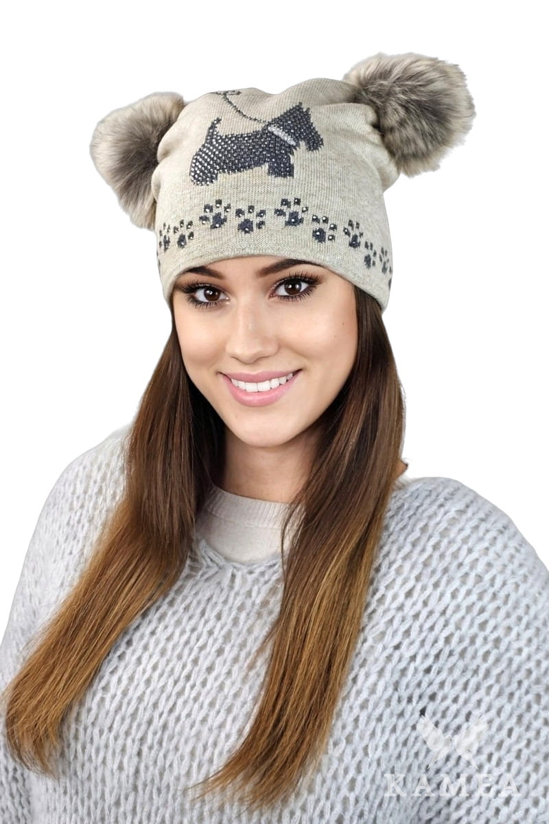 Čepice, Model: Avril, Barva: béžová, Složení materiálu: 50% Akryl; 30% Vlna; 20% Polyamid, Určení: Podzim/Zima, Velikost: Univerzální (54-60)