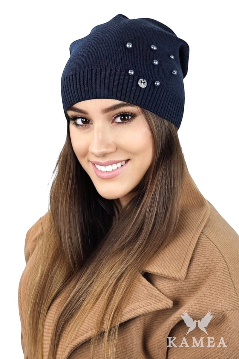 Čepice, Model: Kalcyt, Barva: granátová, Složení materiálu: 50% Akryl; 30% Vlna; 20% Polyamid, Určení: Podzim/Zima, Velikost: Univerzální (54-60)