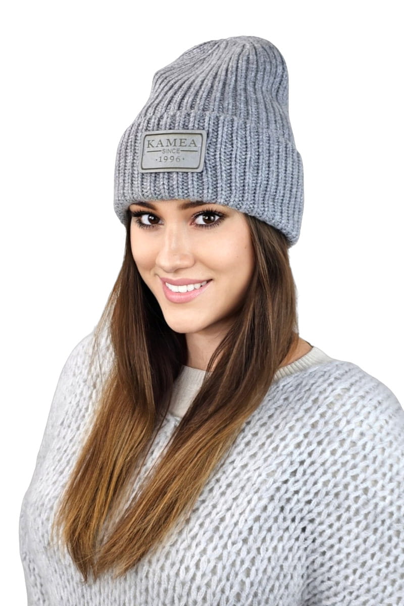 Čepice, Model: Leticia, Barva: tmavě šedá, Složení materiálu: 20% Kašmír; 30% Merino Extrafine; 30% Viskóza; 20% Polyamid, Velikost: Univerzální (54-60) (Čepice, obrázek 2)