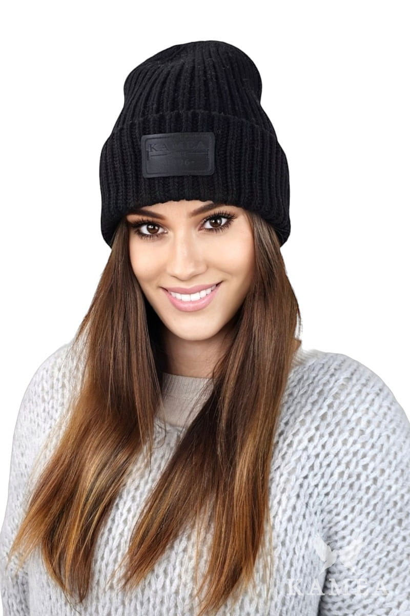 Čepice, Model: Leticia, Barva: černá, Složení materiálu: 20% Kašmír; 30% Merino Extrafine; 30% Viskóza; 20% Polyamid, Velikost: Univerzální (54-60) (Čepice, obrázek 3)