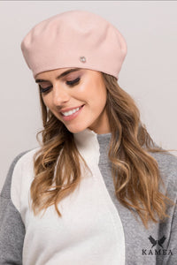 NASHVILLE Damen-Baskenmütze aus doppelter Viskose, Farbe Pink