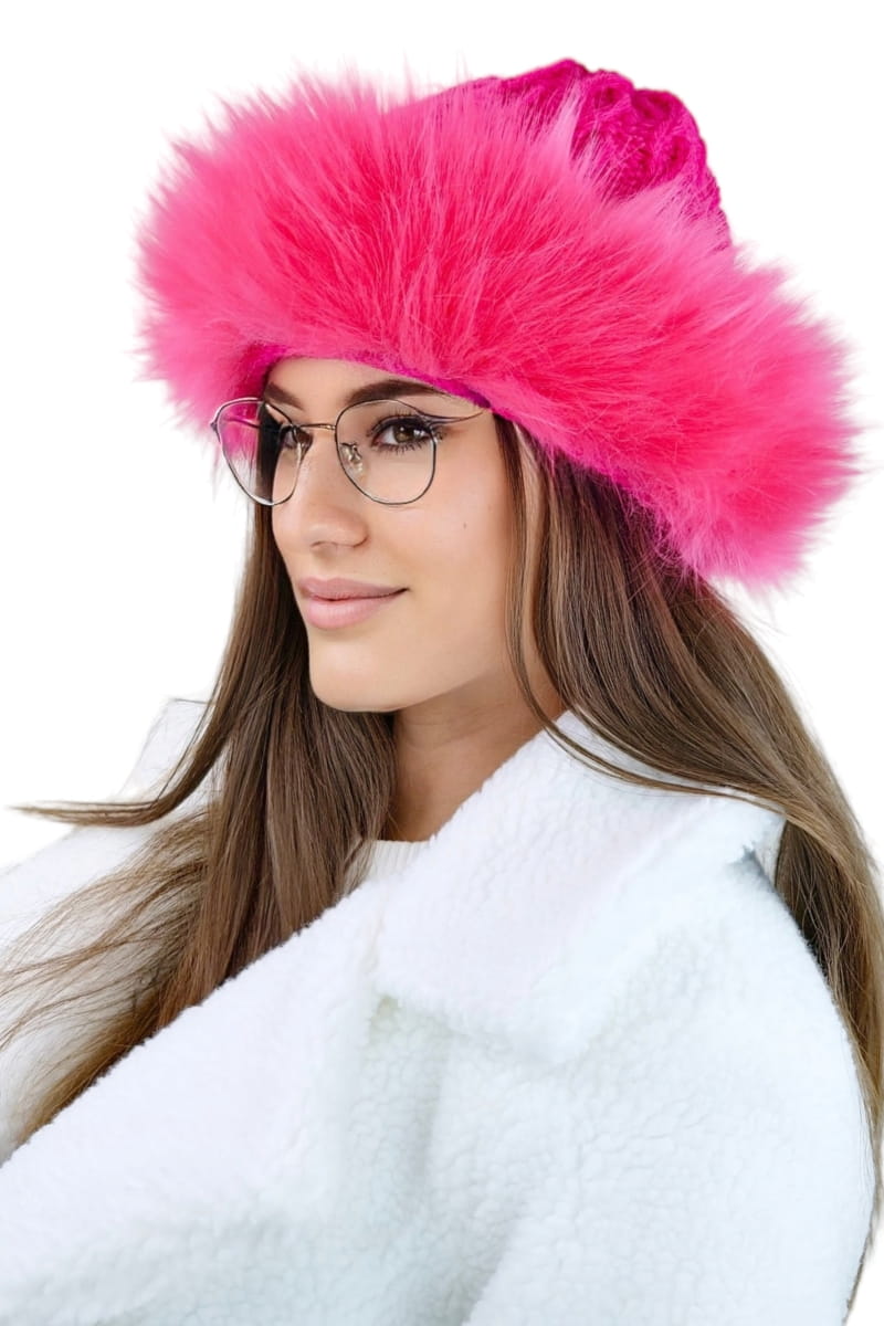 Čepice, Model: Tamara, Barva: malinová, Složení materiálu: 50% Akryl; 30% Polyester; 20% Vlna, Velikost: Univerzální (54-60)