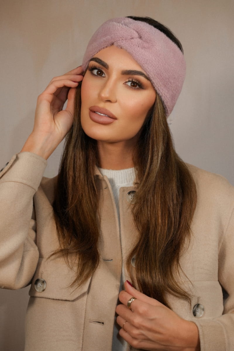 Opaska Damska, Model: Yoshi-Opaska, Kolor: orchid, Skład materiału: 100% Poliamid, Przeznaczenie: Jesień/Zima, Rozmiar: Uniwersalny (54-60) (Opaska Damska, zdjęcie 3)