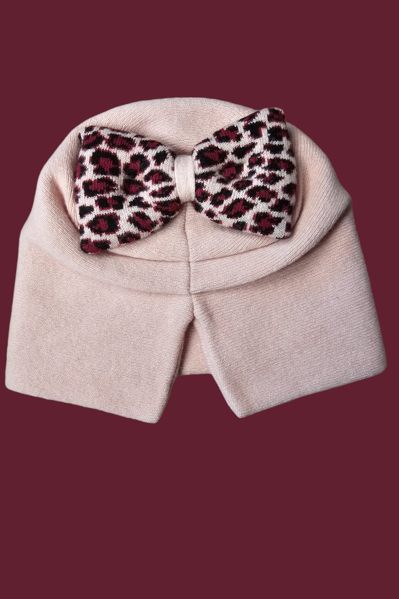 Čepice, Model: Kiku, Barva: růžová, Složení materiálu: 80% Vlna; 20% Polyamid, Určení: Podzim/Zima, Velikost: Univerzální (54-60) (Čepice, fotografie 2)
