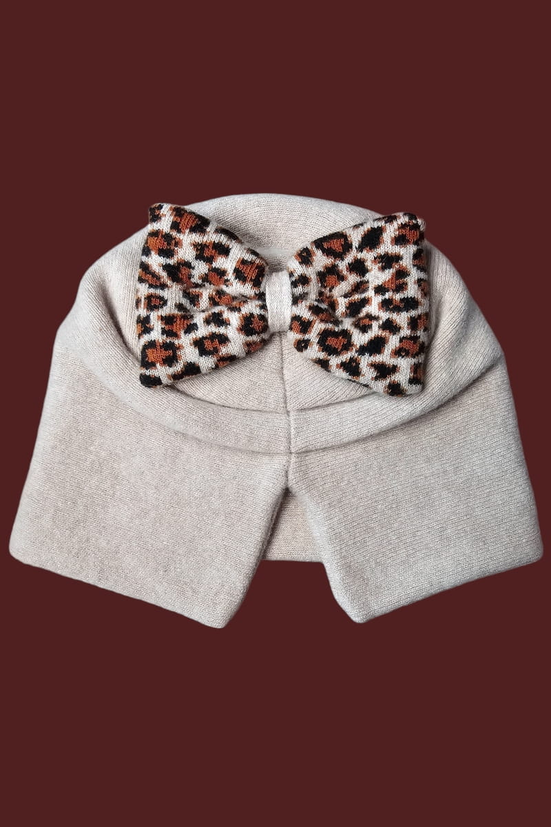 Čepice, Model: Kiku, Barva: béžová, Složení materiálu: 80% Vlna; 20% Polyamid, Určení: Podzim/Zima, Velikost: Univerzální (54-60) (Čepice, fotografie 2)