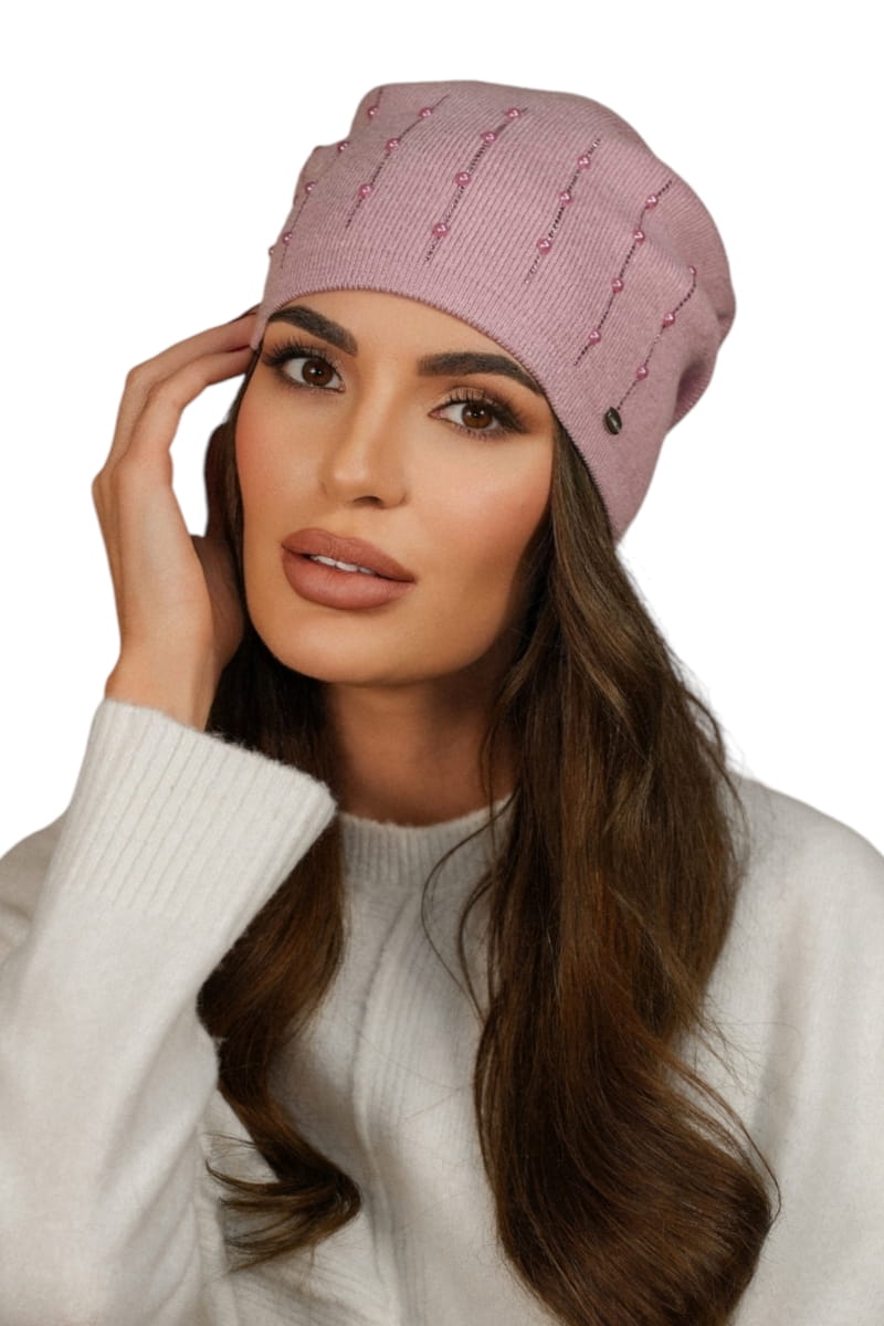 Čepice, Model: Altair, Barva: rose, Složení materiálu: 40% Akryl; 25% Viskóza; 20% Vlna; 15% Elastan, Určení: Podzim/Zima, Velikost: Univerzální (54-60)