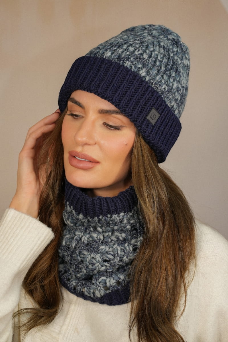 Čepice, Model: MORELA, Barva: námořnická modrá, Složení materiálu: 40% vlna; 37% polyakryl; 19% alpaka; 4% polyester, Určení: podzim/zima, Velikost: univerzální (Čepice, obrázek 2)
