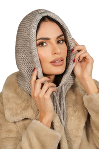 Hood Balaclava Balaclava Color Dark Beige Kamea-Majrag