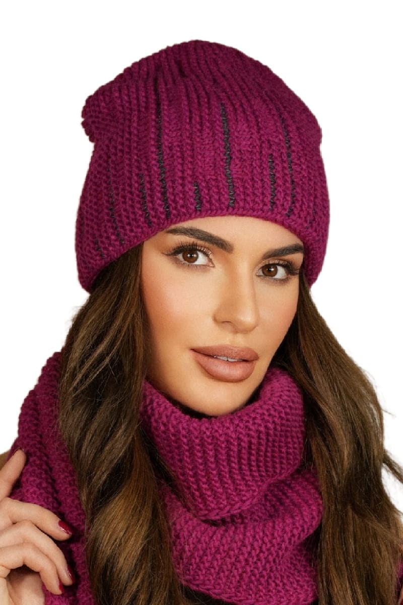 Čepice, Model: Habis, Barva: fuchsie, Složení materiálu: 75% Poliakryl; 15% Vlna; 10% Alpaka, Určení: Podzim/Zima, Velikost: Univerzální (54-60)