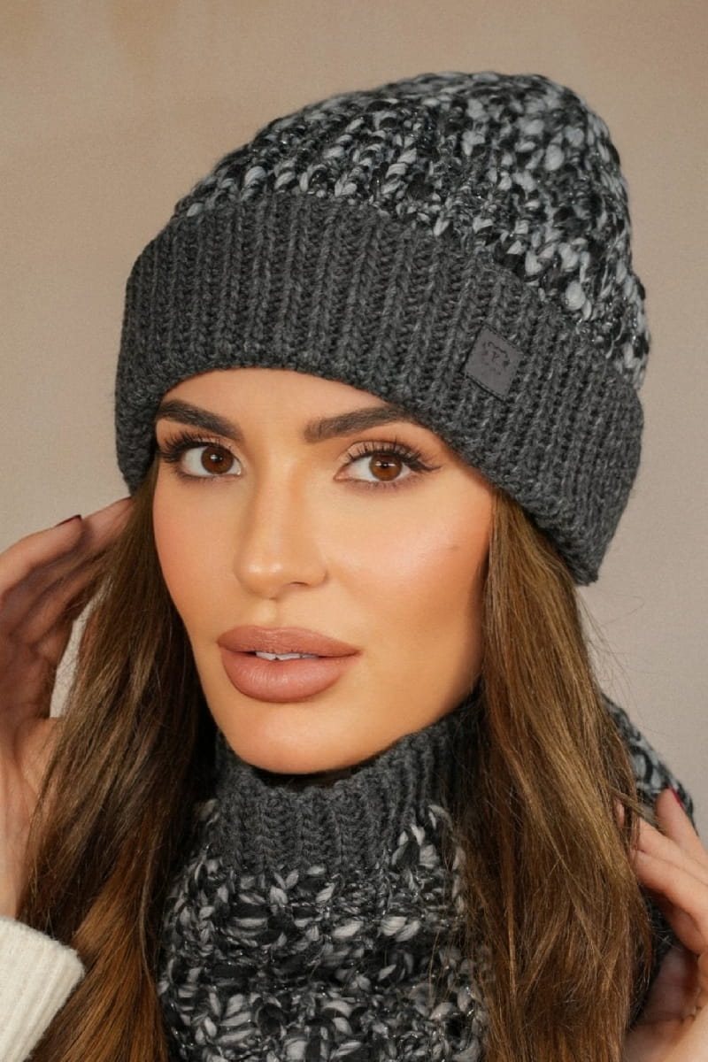 Čepice, Model: Morela, Barva: grafitová, Složení materiálu: 40% vlna; 37% polyakryl; 19% alpaka; 4% polyester, Velikost: univerzální (54-60) (Čepice, obrázek 2)