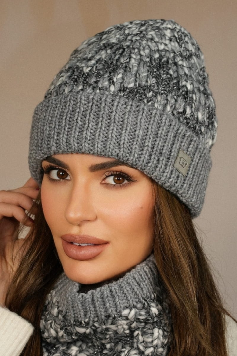 Čepice, Model: Morela, Barva: šedá, Složení materiálu: 40% vlna; 37% polyakryl; 19% alpaka; 4% polyester, Velikost: univerzální (54-60) (Čepice, obrázek 2)