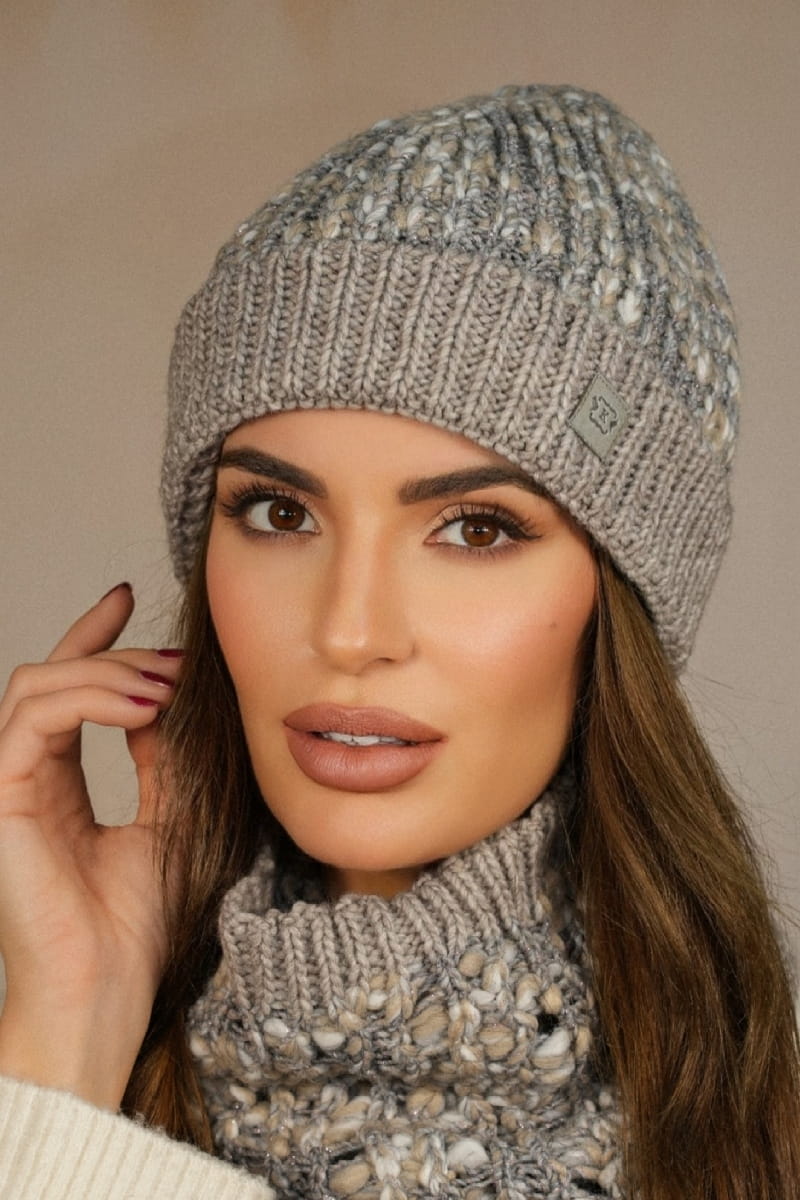 Čepice, Model: Morela, Barva: tmavě béžová, Složení materiálu: 40% vlna; 37% polyakryl; 19% alpaka; 4% polyester, Velikost: univerzální (54-60) (Čepice, obrázek 2)