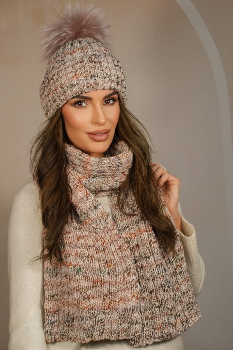 Model: Pavone-Szalik, Kolor: beżowy, Skład materiału: 75% Poliakryl; 25% Wełna