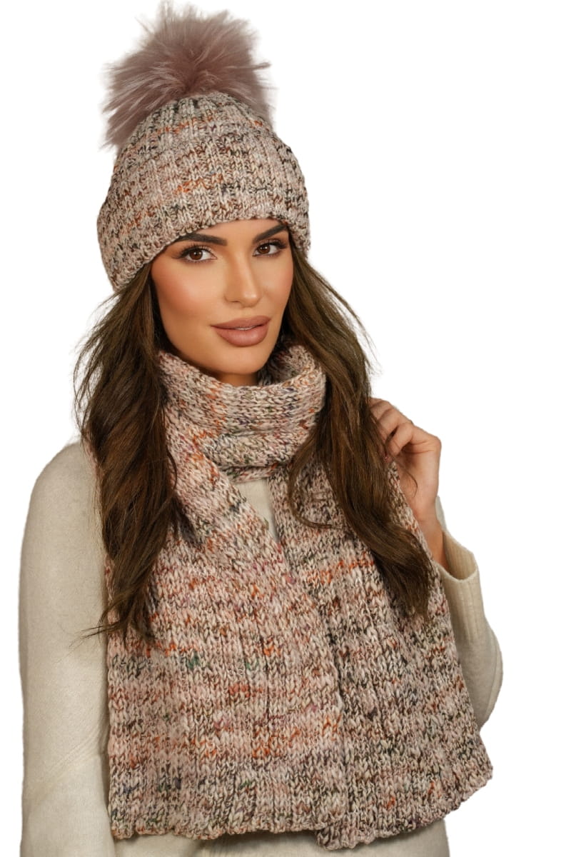 Model: Pavone-Szalik, Kolor: beżowy, Skład materiału: 75% Poliakryl; 25% Wełna