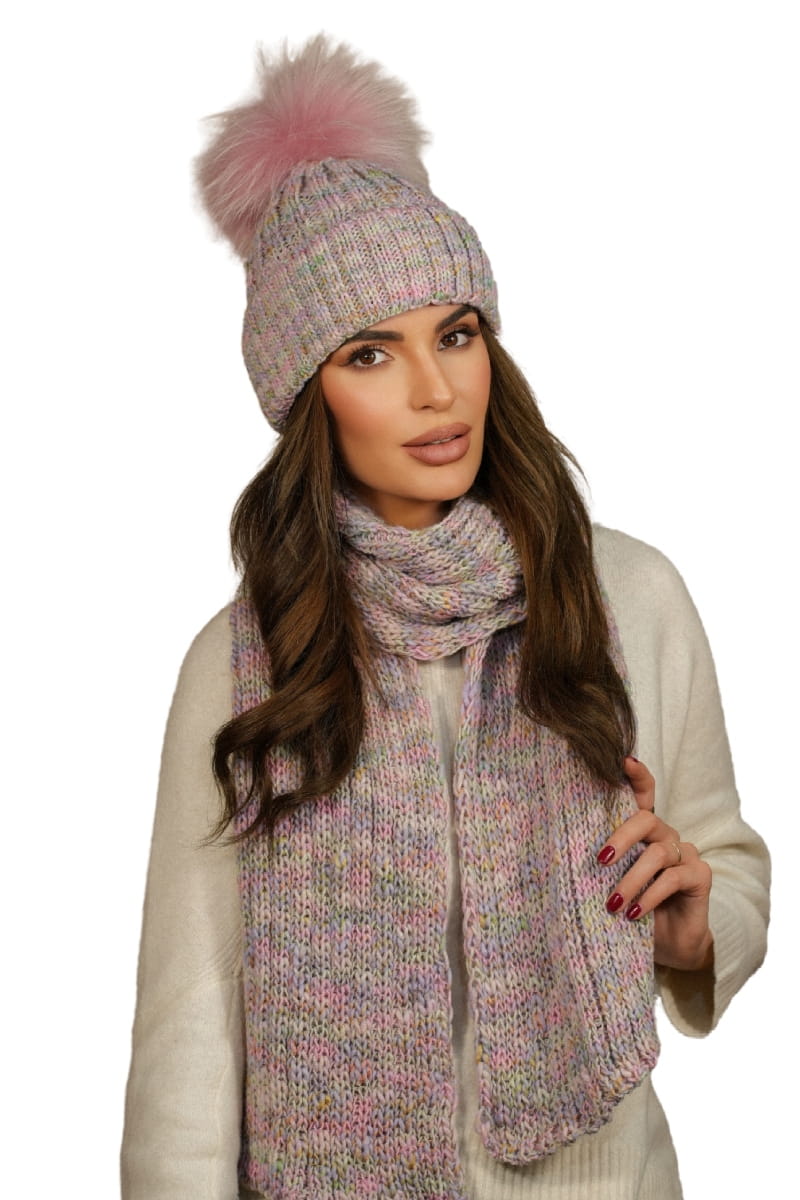 Model: Pavone-Szalik, Kolor: różowy, Skład materiału: 75% Poliakryl; 25% Wełna