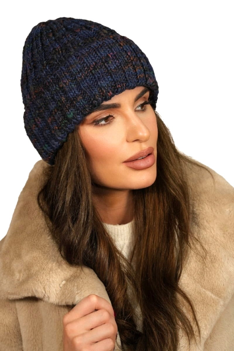 Čepice, Model: Hasu, Barva: námořnická, Složení materiálu: 75% Poliakryl; 25% Vlna, Určení: Podzim/Zima, Velikost: Univerzální (54-60)