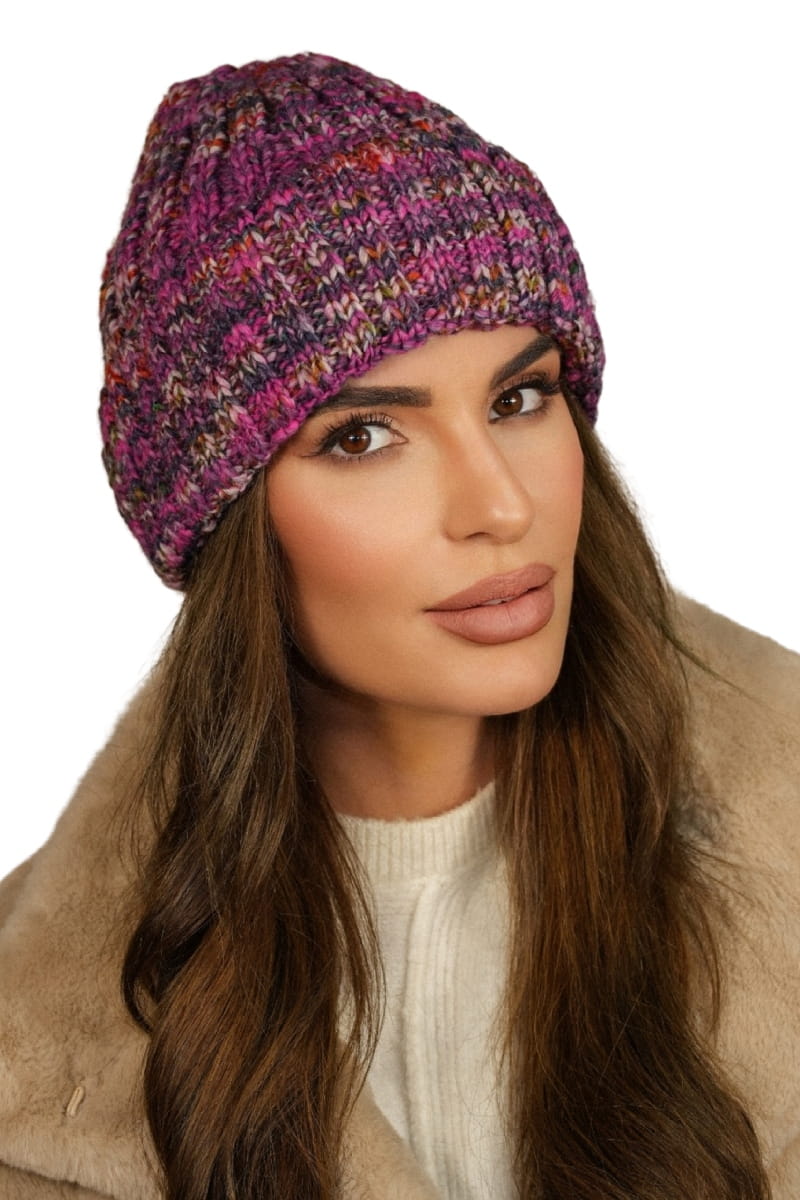 Čepice, Model: Hasu, Barva: fuchsie, Složení materiálu: 75% Poliakryl; 25% Vlna, Určení: Podzim/Zima, Velikost: Univerzální (54-60)