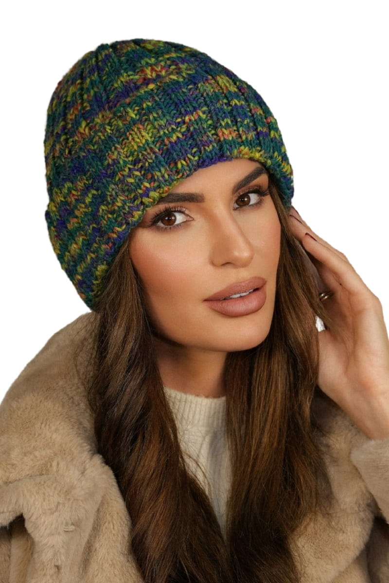 Čepice, Model: Hasu, Barva: zelená, Složení materiálu: 75% Poliakryl; 25% Vlna, Určení: Podzim/Zima, Velikost: Univerzální (54-60)