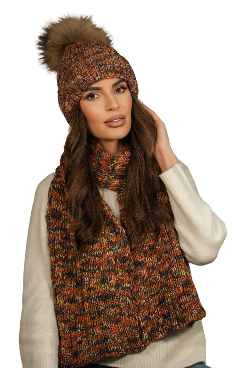 Model: Pavone-Szalik, Kolor: rudy, Skład materiału: 75% Poliakryl; 25% Wełna