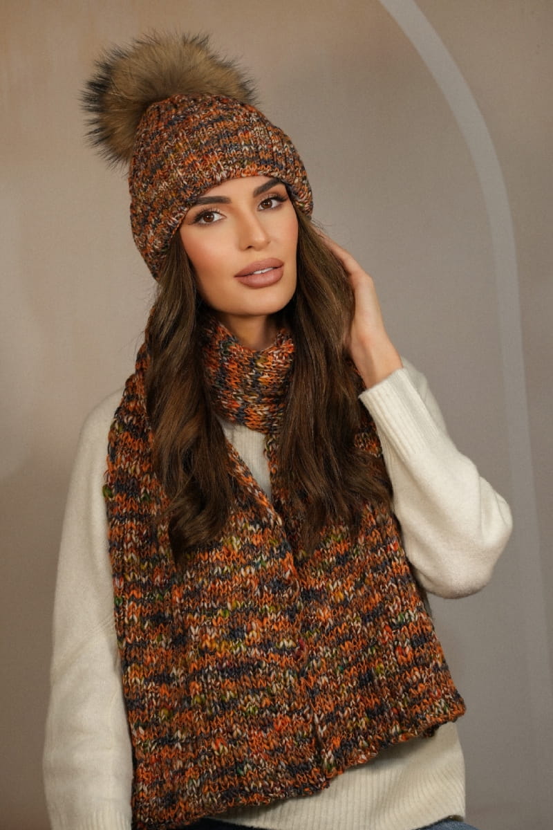 Model: Pavone-Szalik, Kolor: rudy, Skład materiału: 75% Poliakryl; 25% Wełna