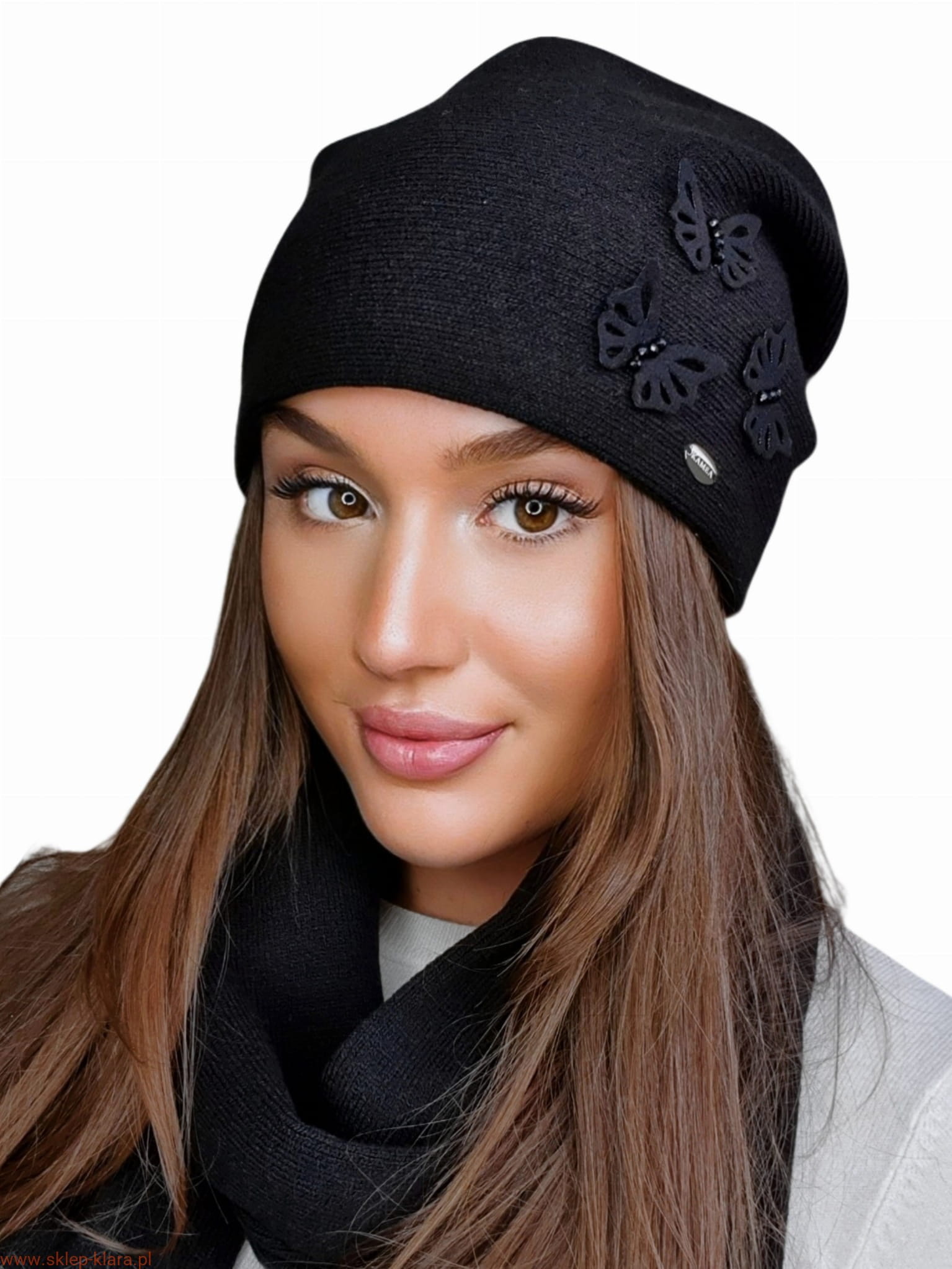 Čepice, Model: Maram, Barva: černá, Složení materiálu: 40% Akryl; 25% Viskóza; 20% Vlna; 15% Elastan, Velikost: Univerzální (54-60)