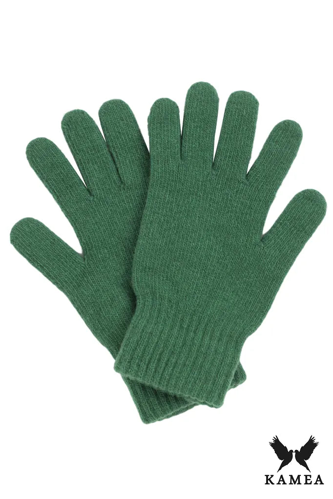 Rękawiczki, Model: Rękawiczki*01, Kolor: zielony, Skład materiału: 80% Wełna; 20% Poliamid, Rozmiar: Uniwersalny