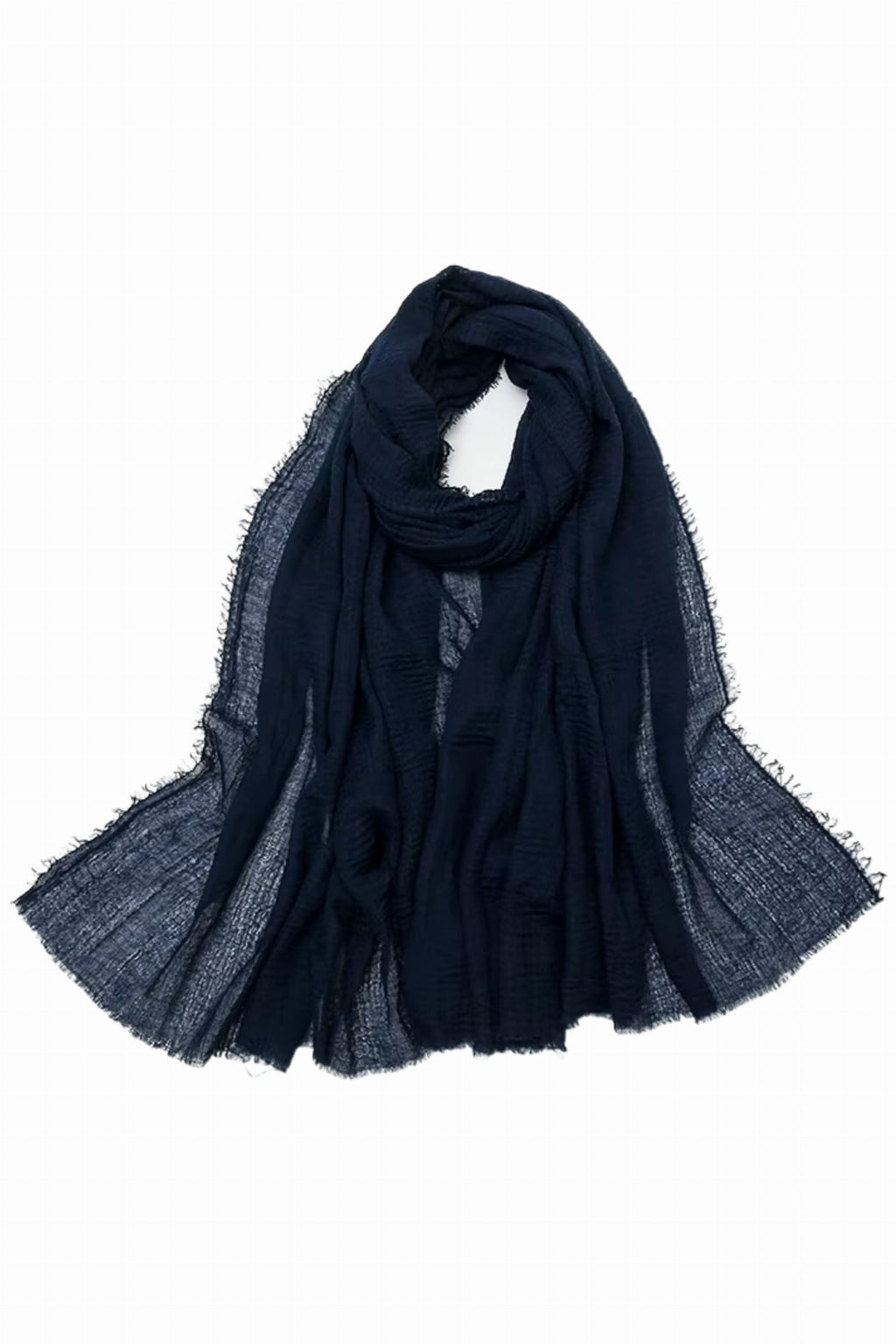 Dámský šátek, Model: H001-3//T33//12, Barva: námořnická, Složení materiálu: 100% Polyester, Určení: Více sezónní, Rozměry(délka/šířka): 180cm/85cm
