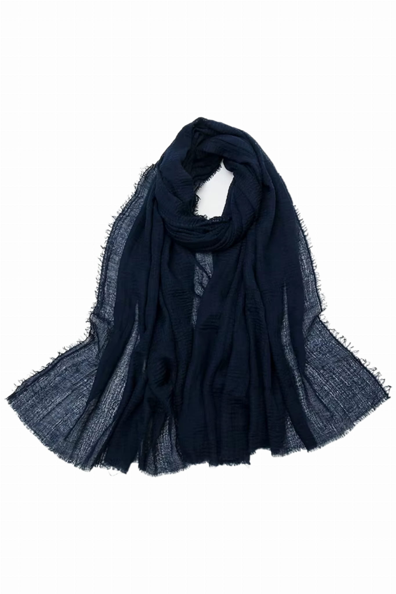 Dámský šátek, Model: H001-3//T33//12, Barva: námořnická, Složení materiálu: 100% Polyester, Určení: Více sezónní, Rozměry(délka/šířka): 180cm/85cm