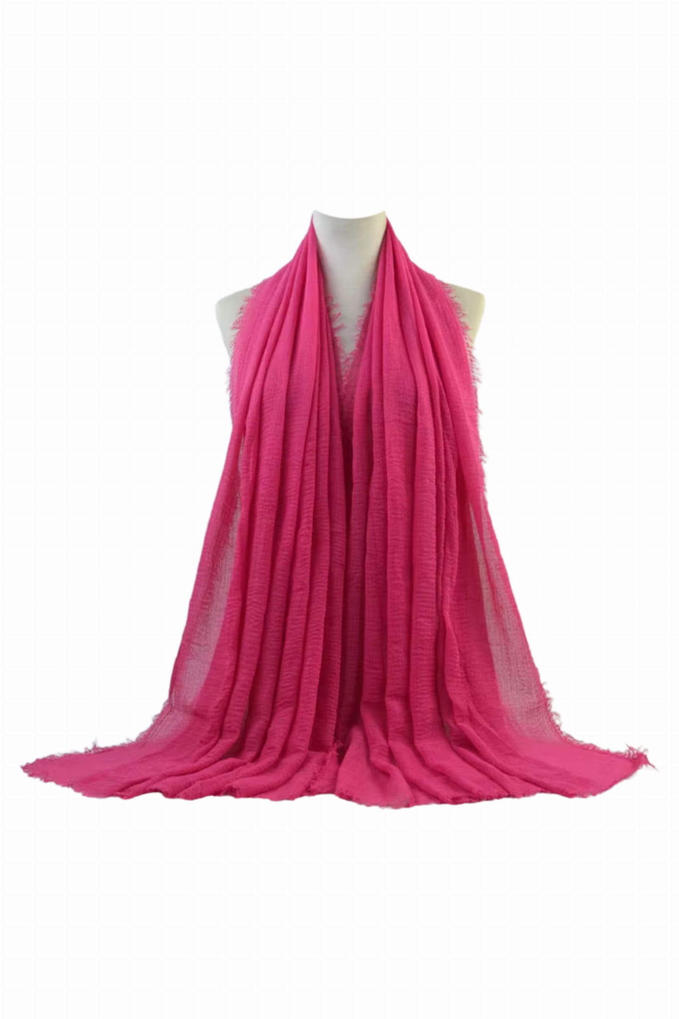 Dámský šátek, Model: H001-29//T33//12, Barva: fuchsie, Složení materiálu: 100% polyester, Určení: vícesezónní, Rozměry(délka/šířka): 180cm/85cm