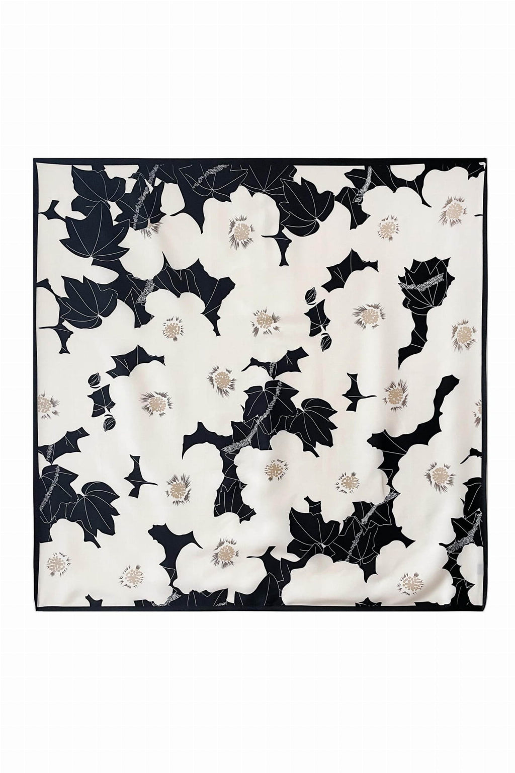 Apaszka, Model: F150//T36//15, Kolor: czarny, Skład materiału: 100% Poliester, Przeznaczenie: Wielosezonowe, Wymiary(długość/szerokość): 90cm/90cm