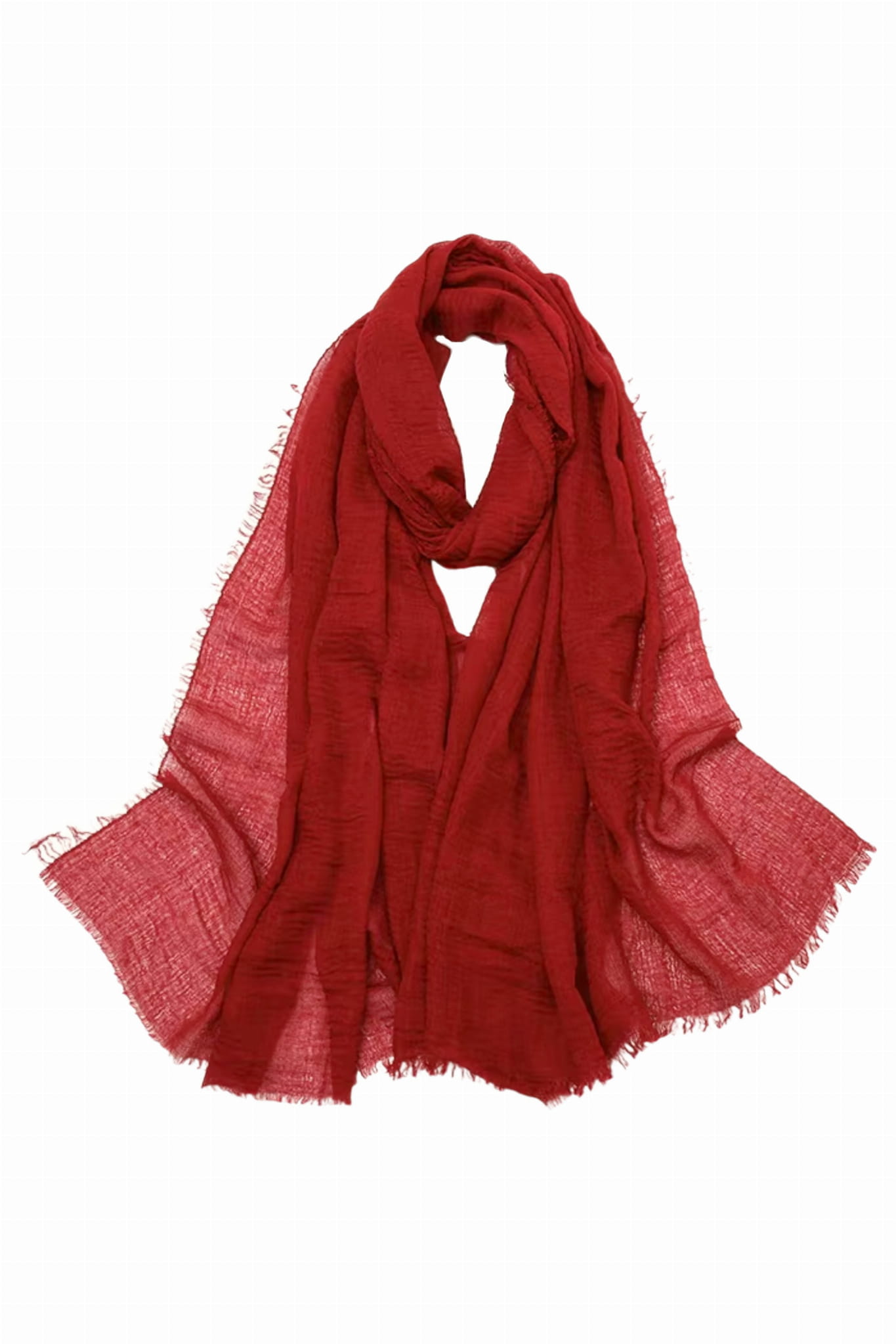 Dámský šátek, Model: H001-32//T33//12, Barva: červená, Složení materiálu: 100% polyester, Určení: vícesezónní, Rozměry(délka/šířka): 180cm/85cm
