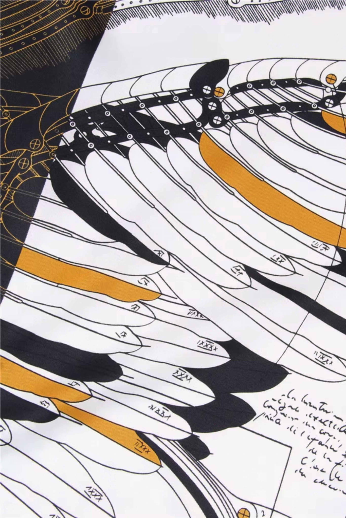 Apaszka, Model: F352-2//T35//14, Kolor: czarny, Skład materiału: 100% Poliester, Przeznaczenie: Wielosezonowe, Wymiary(długość/szerokość): 90cm/90cm (Apaszka, zdjęcie 3)