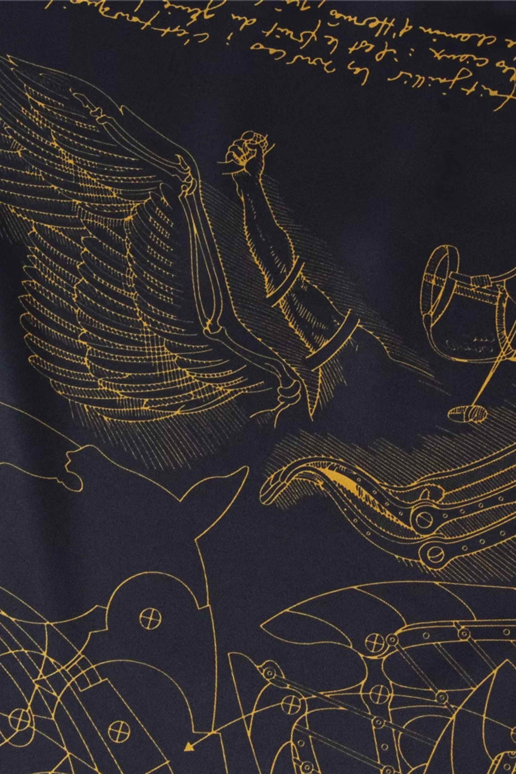 Apaszka, Model: F352-2//T35//14, Kolor: czarny, Skład materiału: 100% Poliester, Przeznaczenie: Wielosezonowe, Wymiary(długość/szerokość): 90cm/90cm (Apaszka, zdjęcie 4)