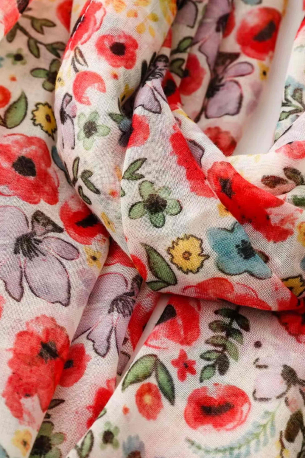 Dámská šála ve stylu boho, z měkké tkaniny, ideální na teplejší dny, o rozměrech 180x90 cm | KAMEA | Spironik.pl