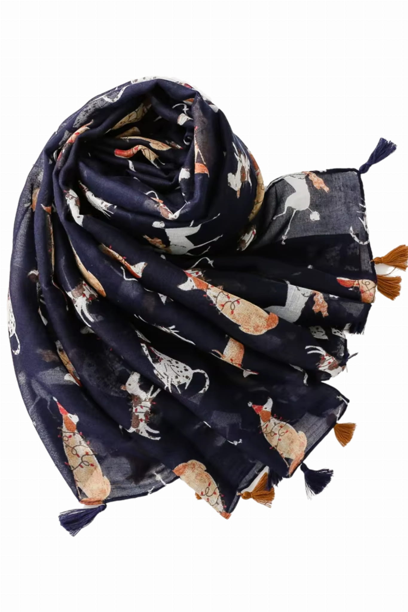 Szal damski o wymiarach 180x90 cm, wykonany z bawełny i wiskozy | KAMEA | Spironik.pl