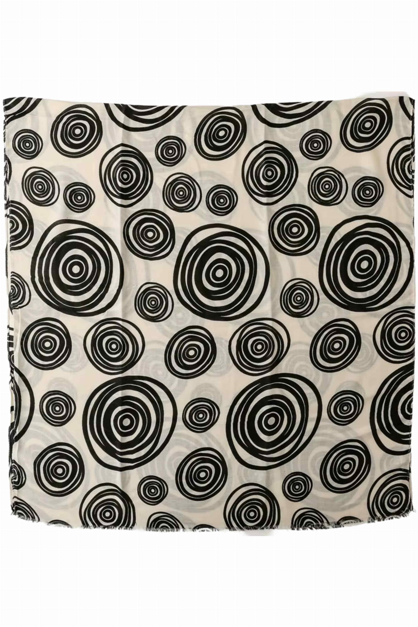 Detal szala ukazujący kontrastowy wzór w postaci koncentrycznych okręgów | KAMEA | Spironik.pl