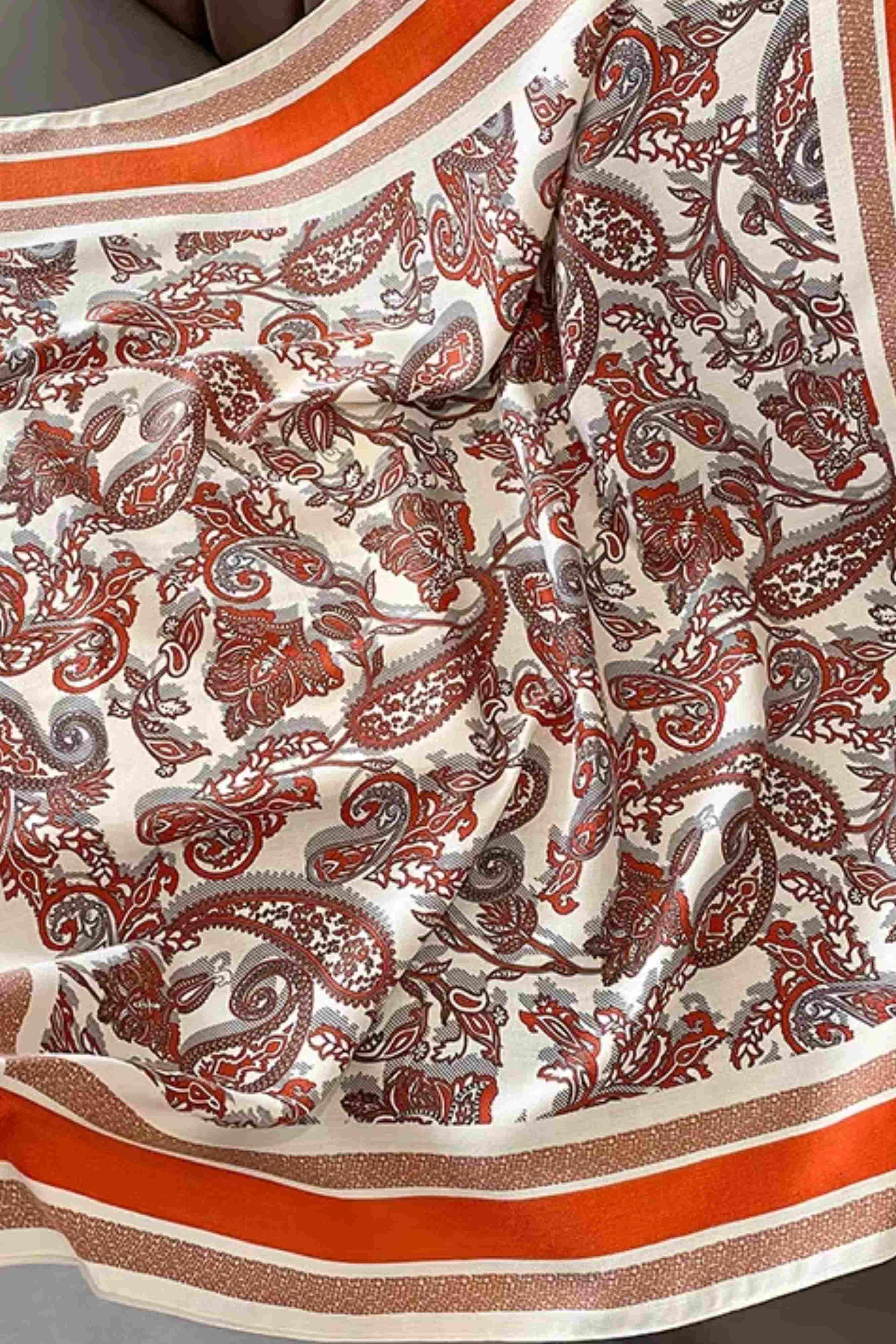 Model: C2270-1//T32//11, Kolor: pomarańczowy, Skład materiału: 100% Wiskoza, Przeznaczenie: Wielosezonowe, Wymiary(długość/szerokość): 180cm/85cm