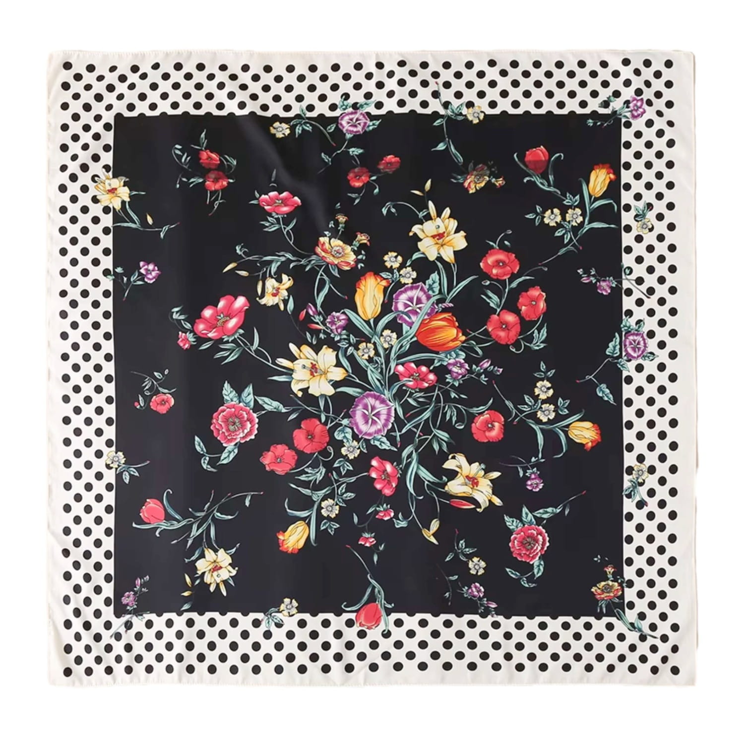 Šátek v použití jako ozdoba na kabelku, podtrhující moderní charakter stylizace | KAMEA | Spironik.pl