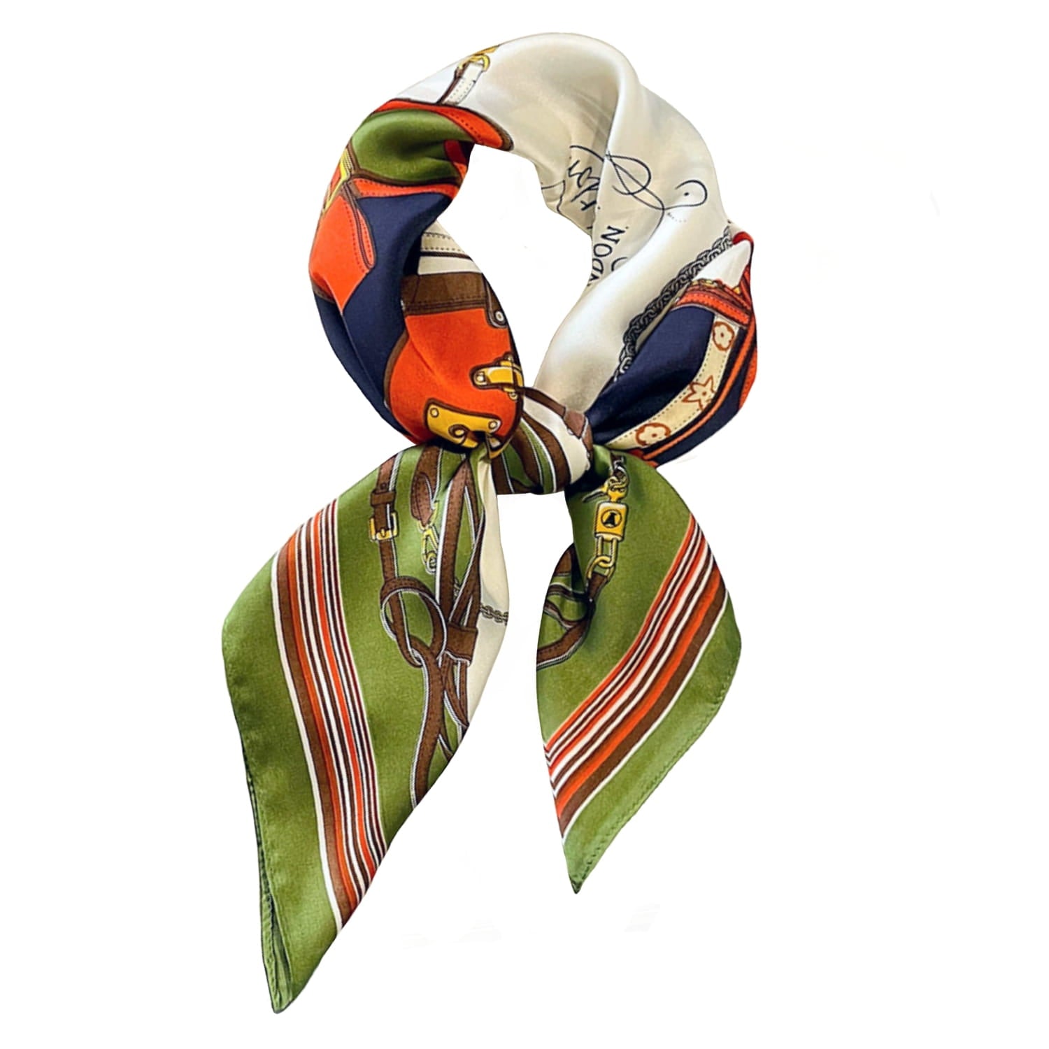 Detal apaszki 70x70 cm z miękkiego poliestru, ukazujący wzór i fakturę materiału | KAMEA | Spironik.pl