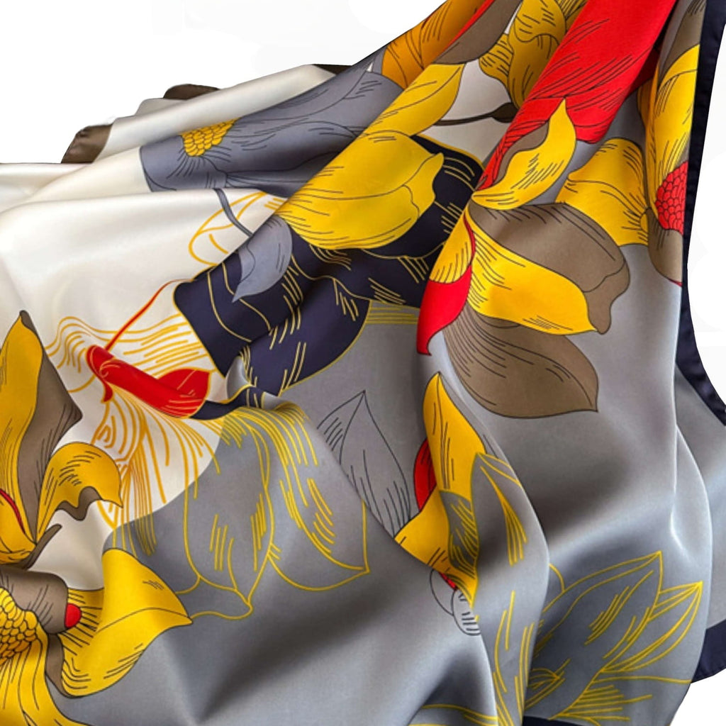 Bok apaszki satynowej, prezentujący gładką fakturę materiału z subtelnym połyskiem | KAMEA | Spironik.pl