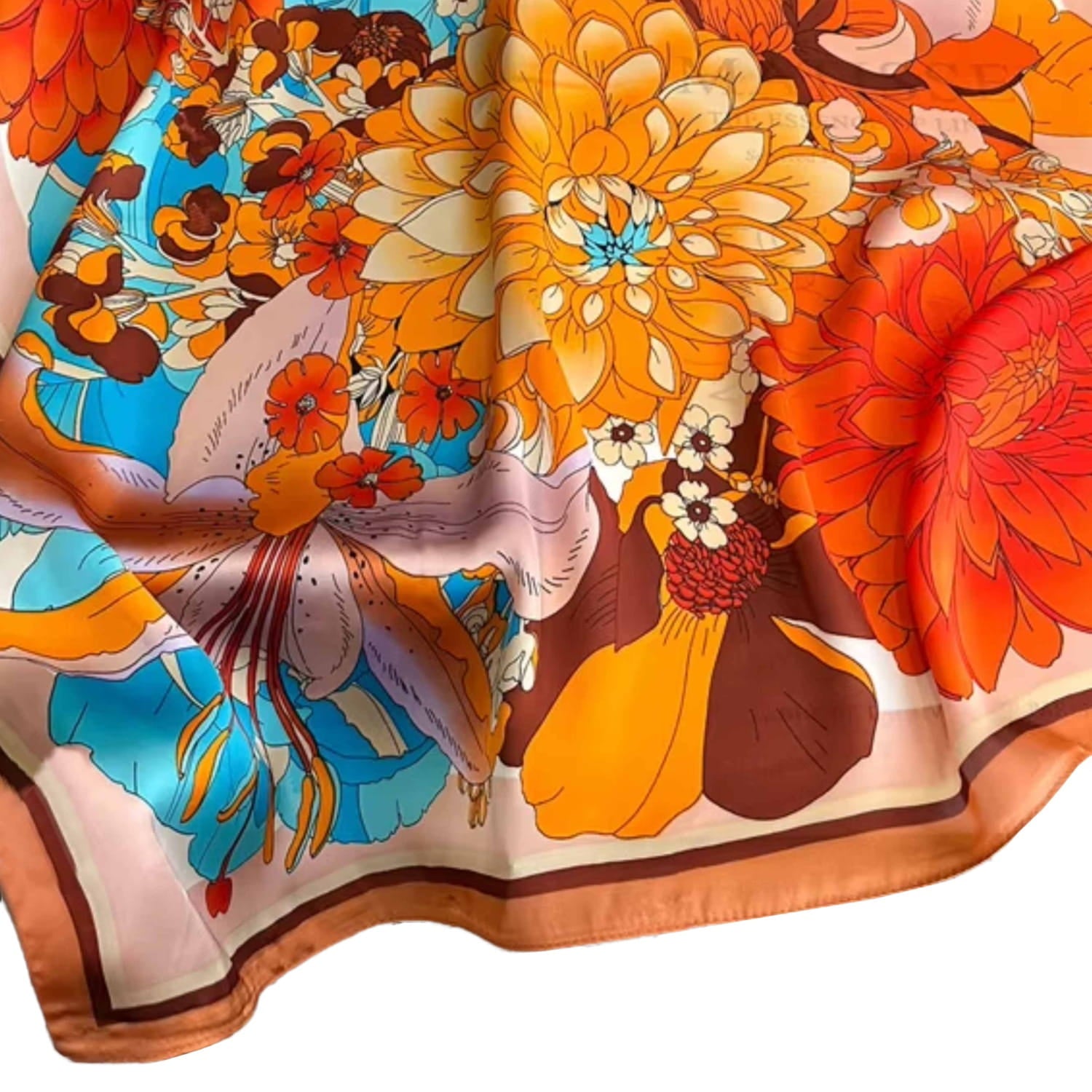 Wymiary apaszki 70x70 cm, idealne do stylizacji na każdą porę roku | KAMEA | Spironik.pl